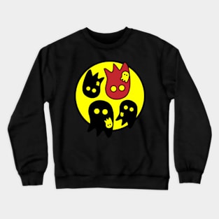 Ghost party in a circle Crewneck Sweatshirt